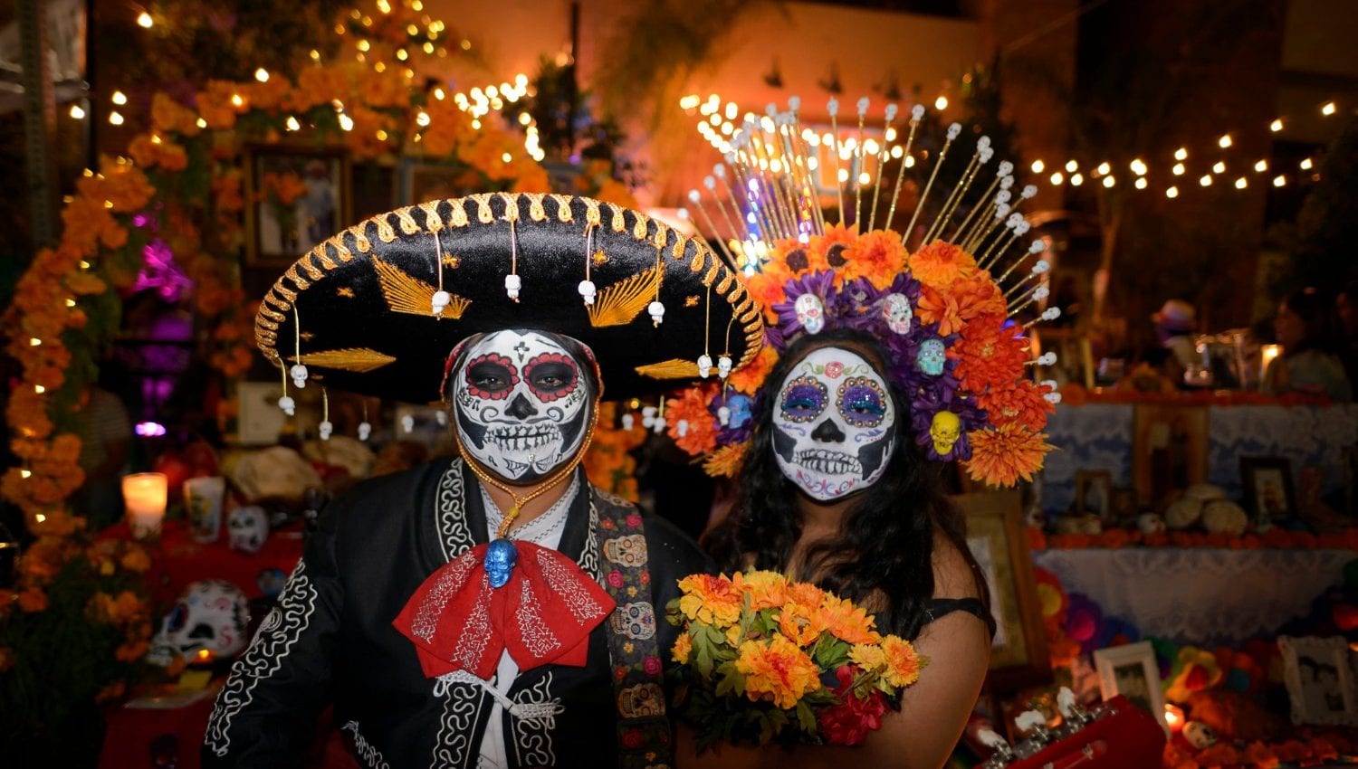 Dia de los Muertos Couple