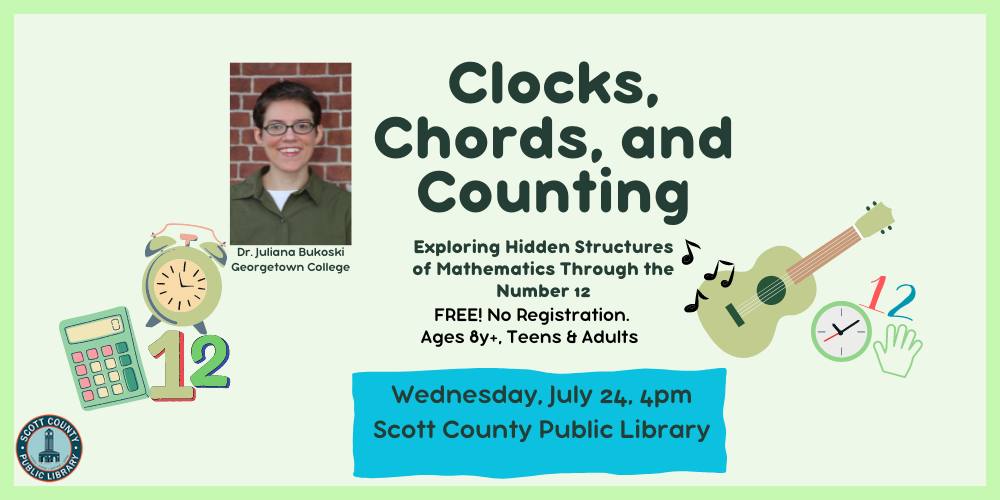 Clocks, Chords, and Counting: Exploring hidden structures of mathematics through the number 12! (Ages 11y+)