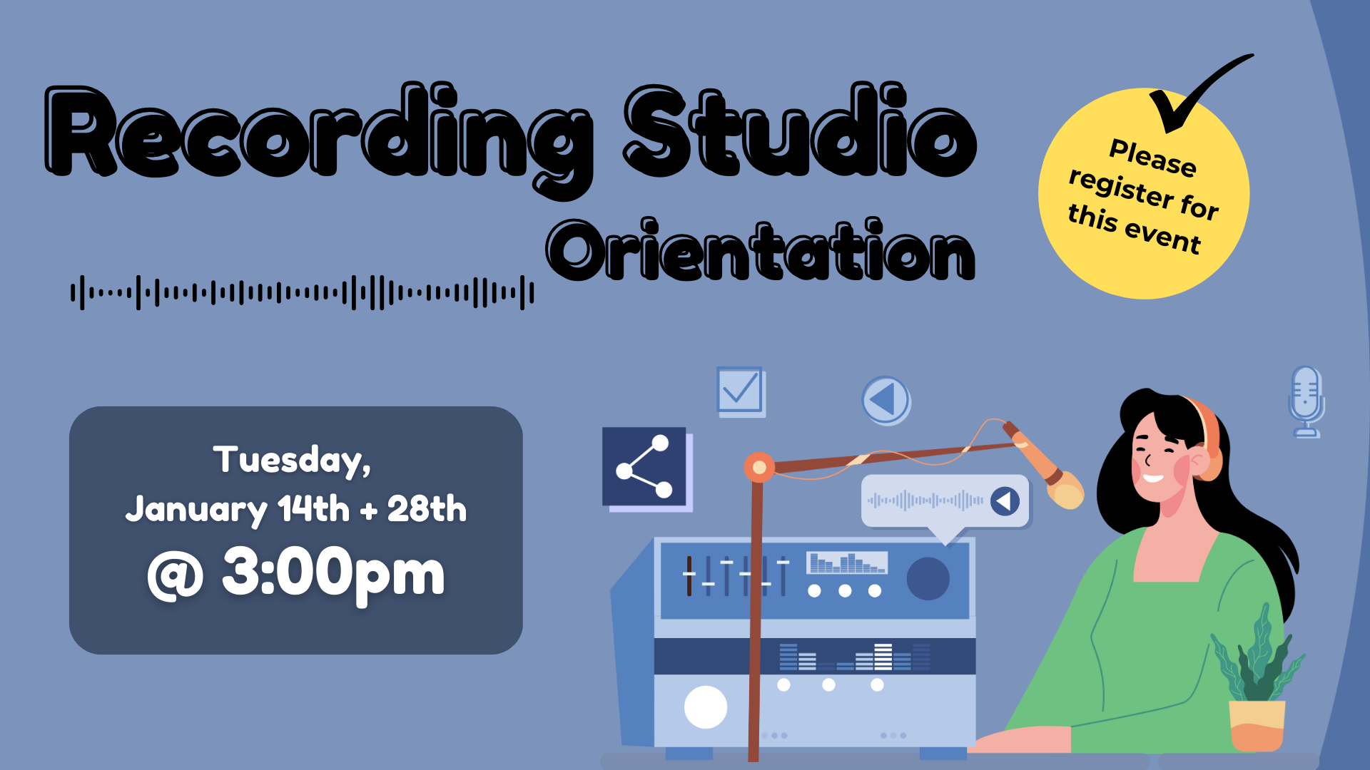 Recording Studio Orientation