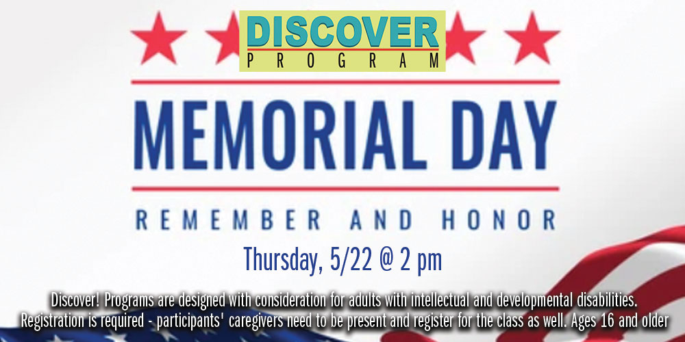 Discover program to learn about Memorial Day