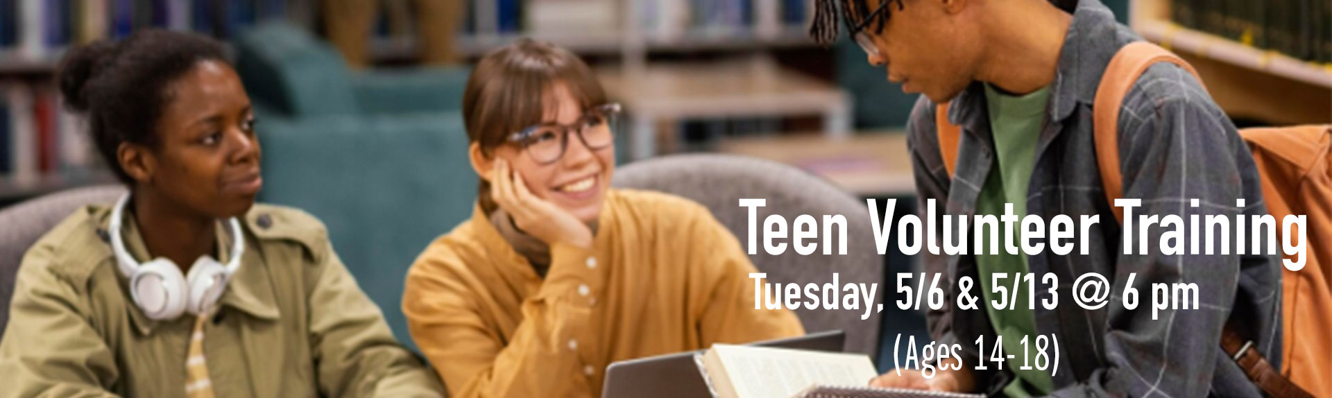 Teen Volunteer Training course at the library