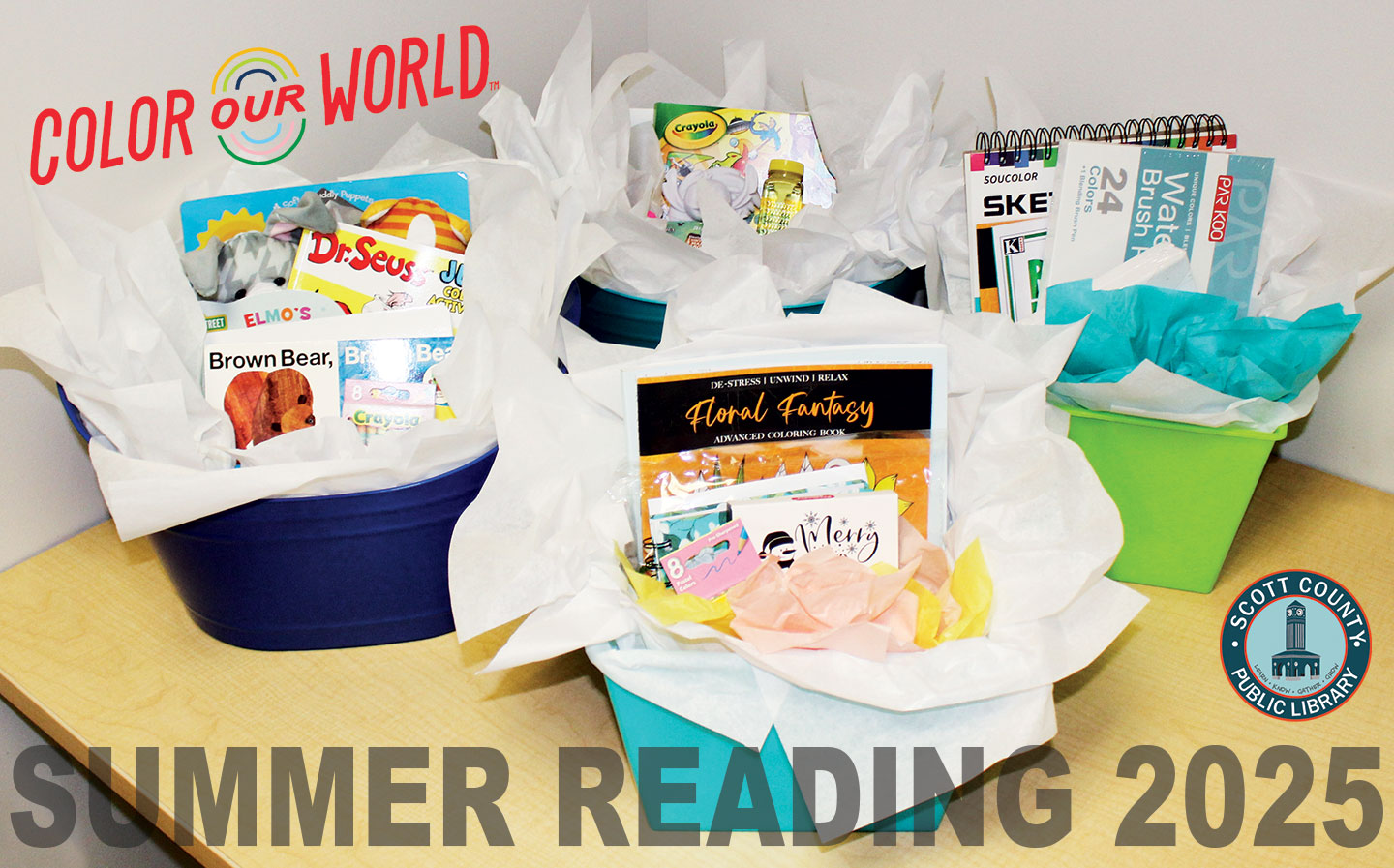 Bookmobile summer reading prizes from outreach services