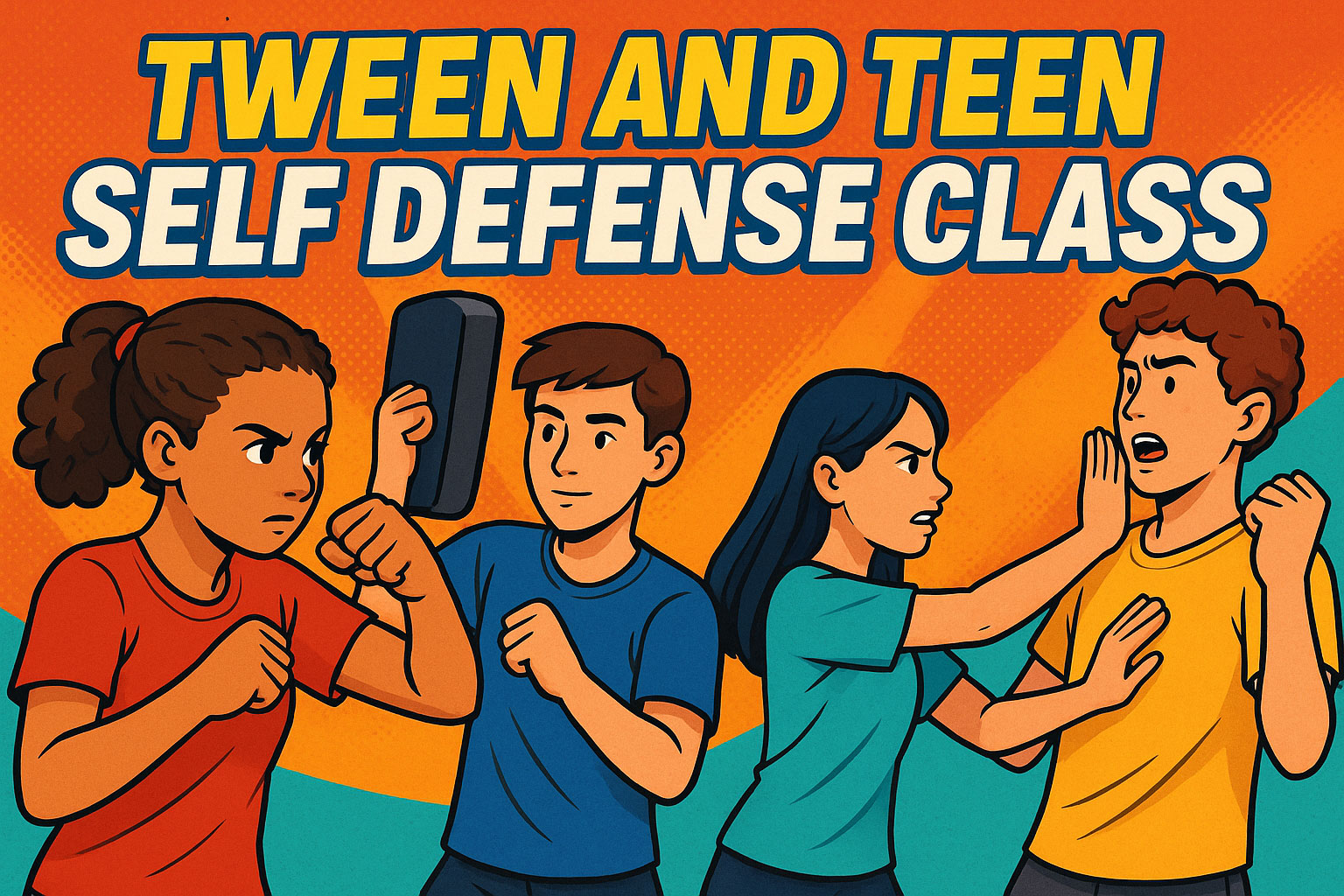 Self defense class for tweens and teens