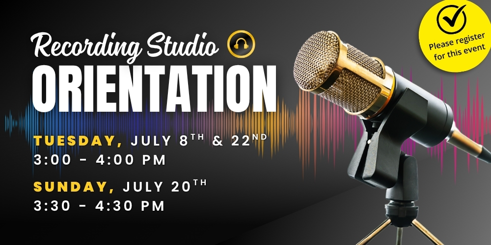 Recording Studio Orientation class
