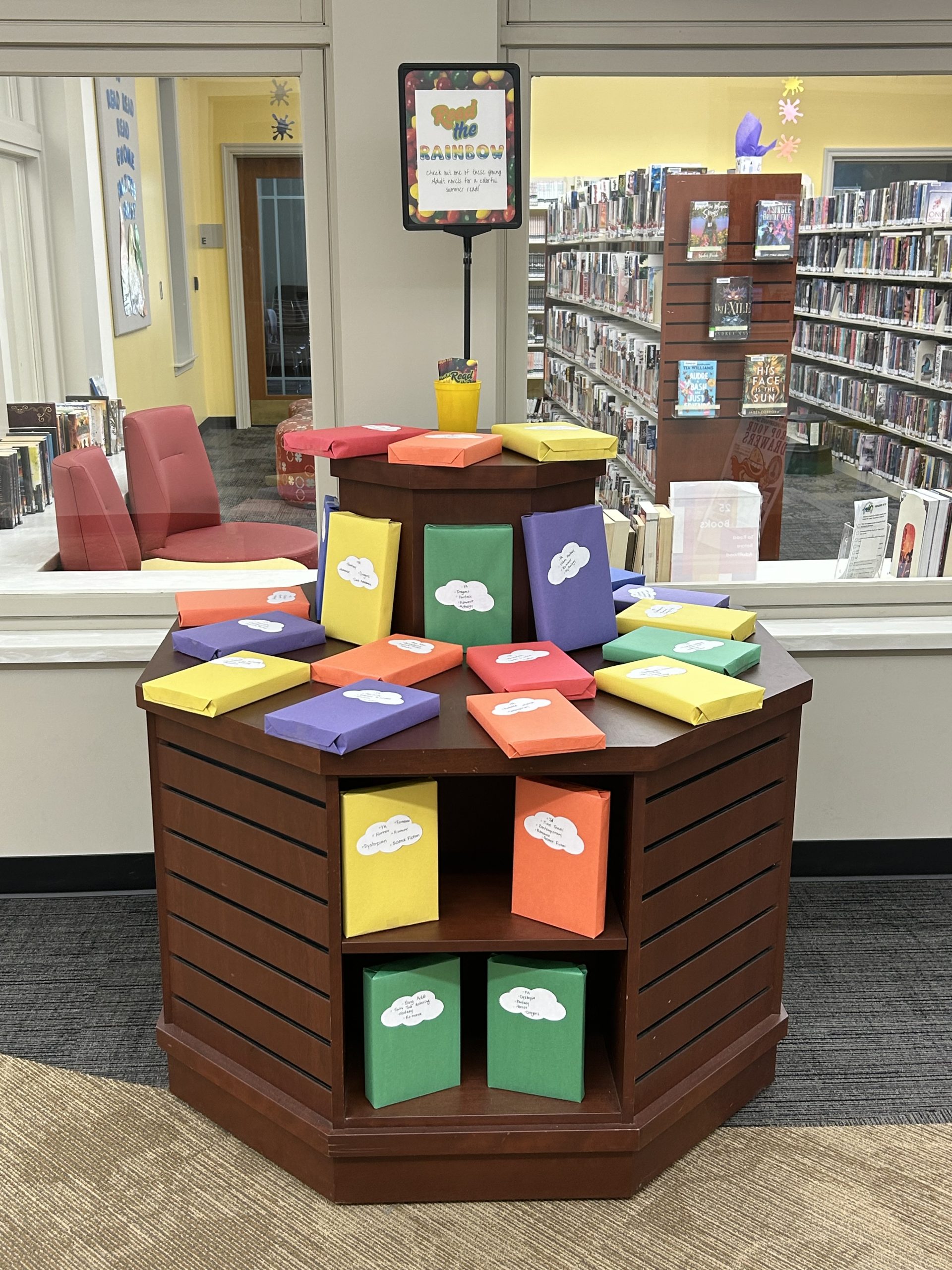 Read the rainbow book display