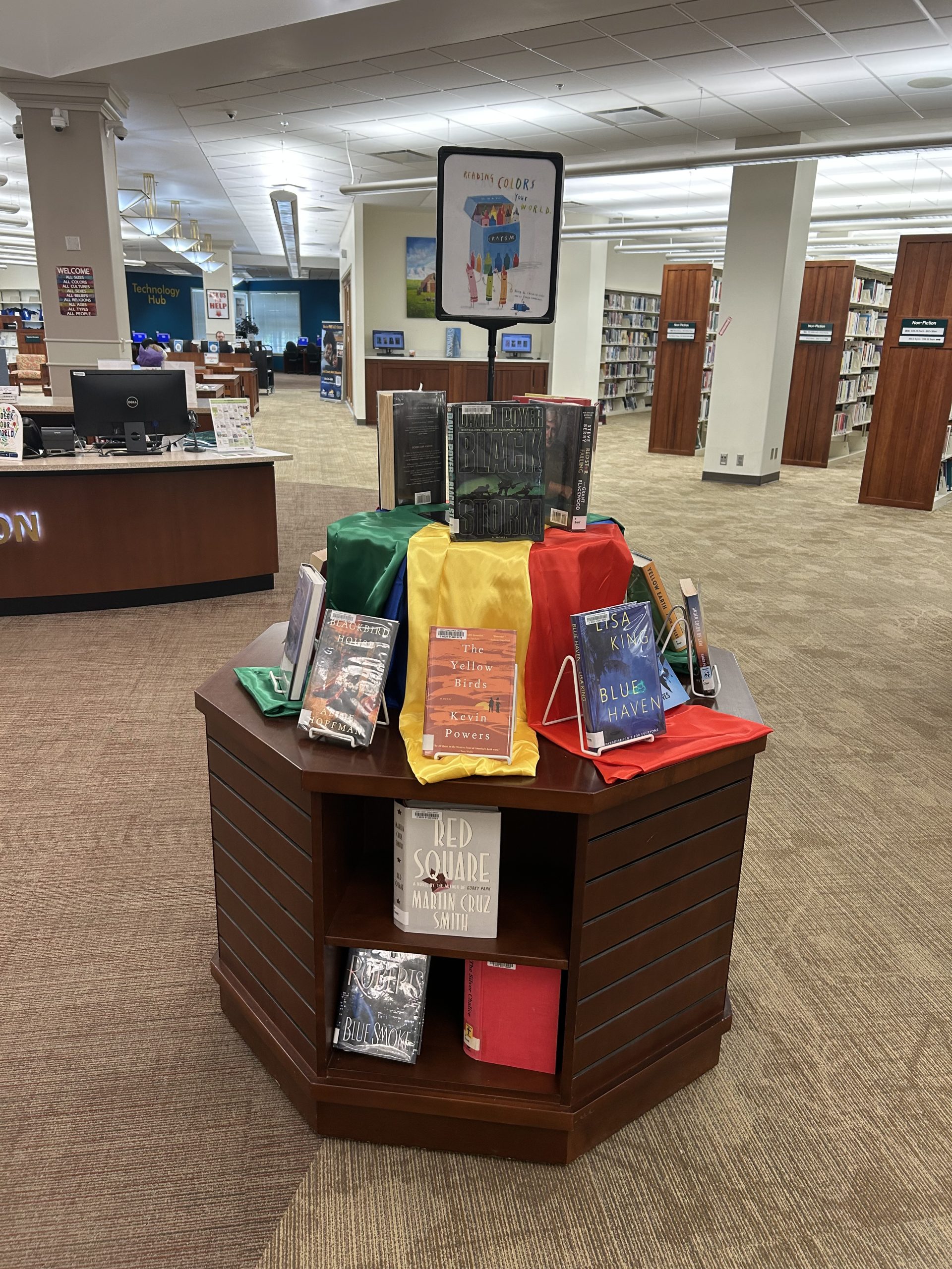 Read the rainbow display books for adults