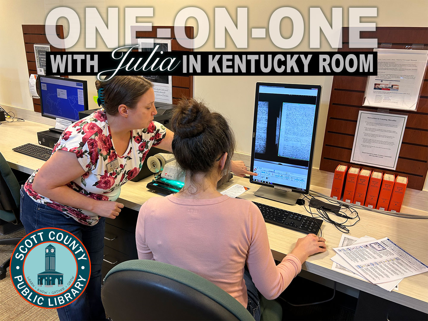 One-on-one-with-Julia in Kentucky room assistance