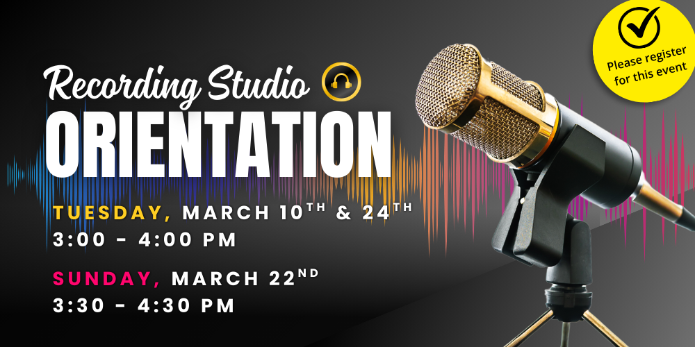 Recording Studio Orientation