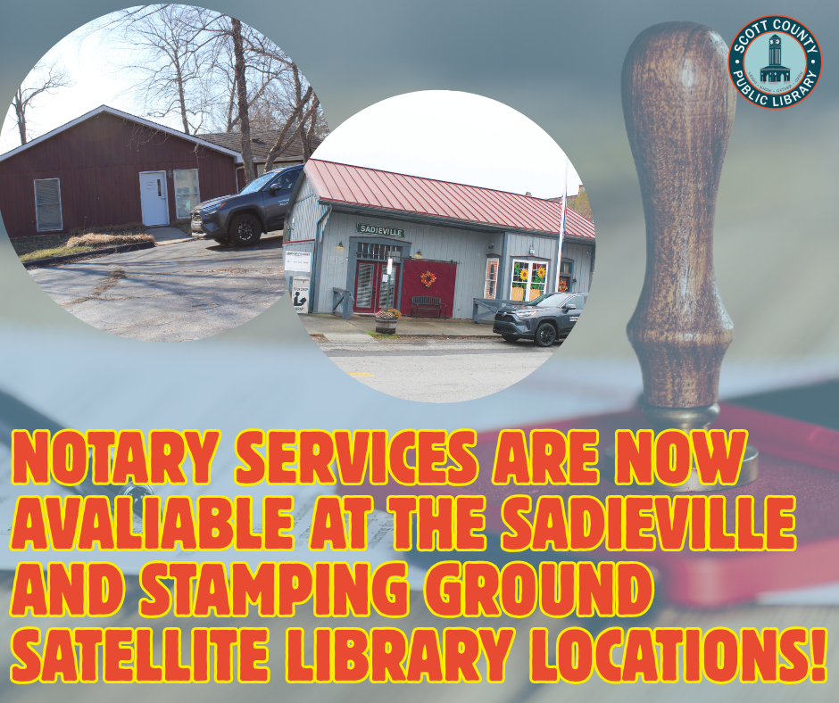 Notary Services now available in Sadieville location
