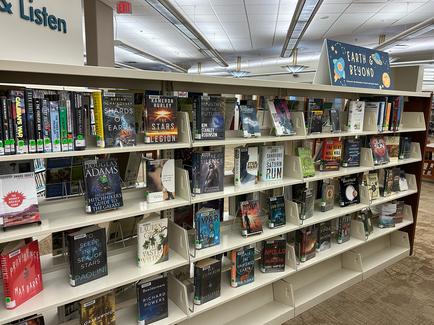 Earth and beyond shelf