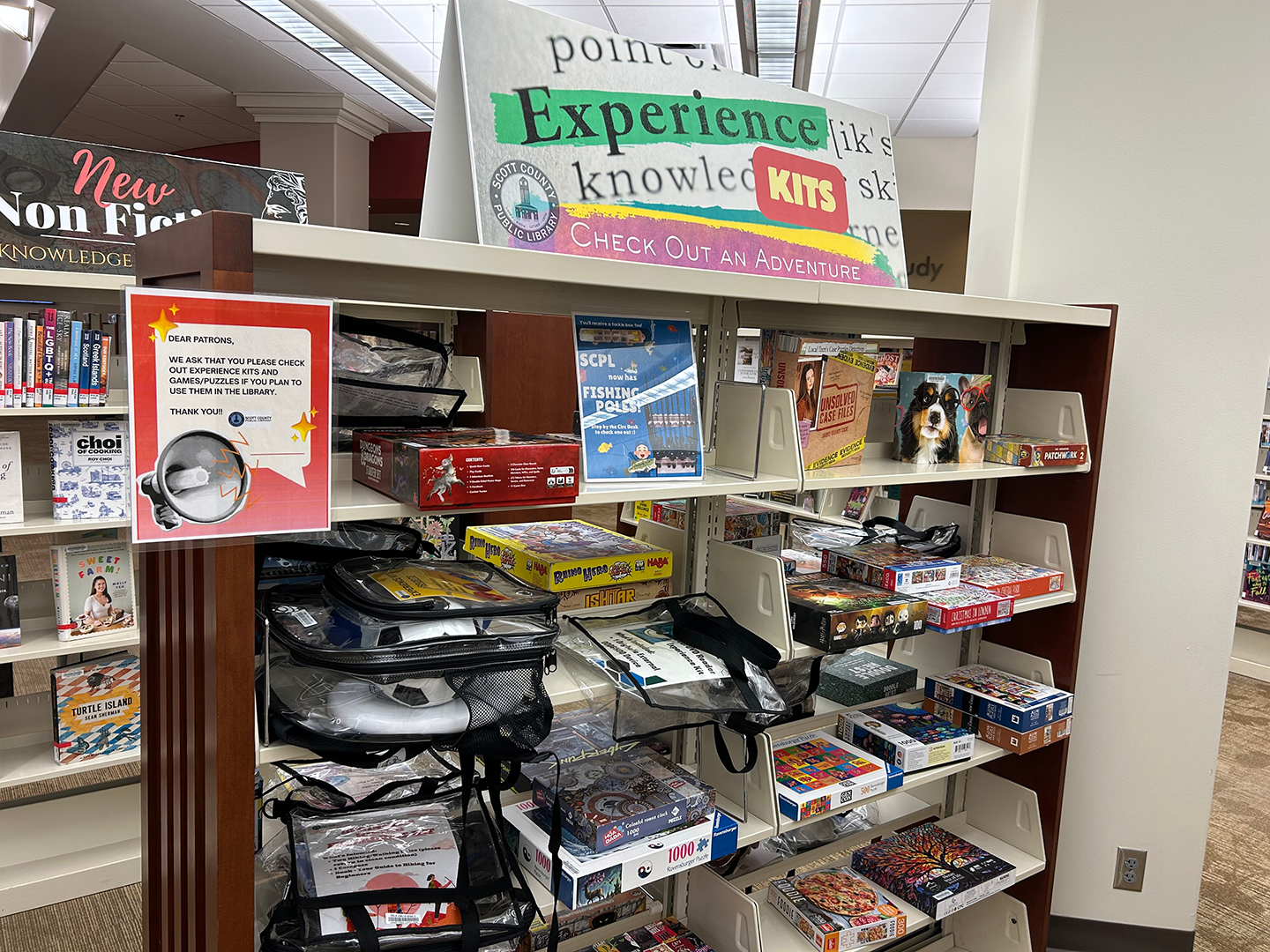 Experience Kits shelf