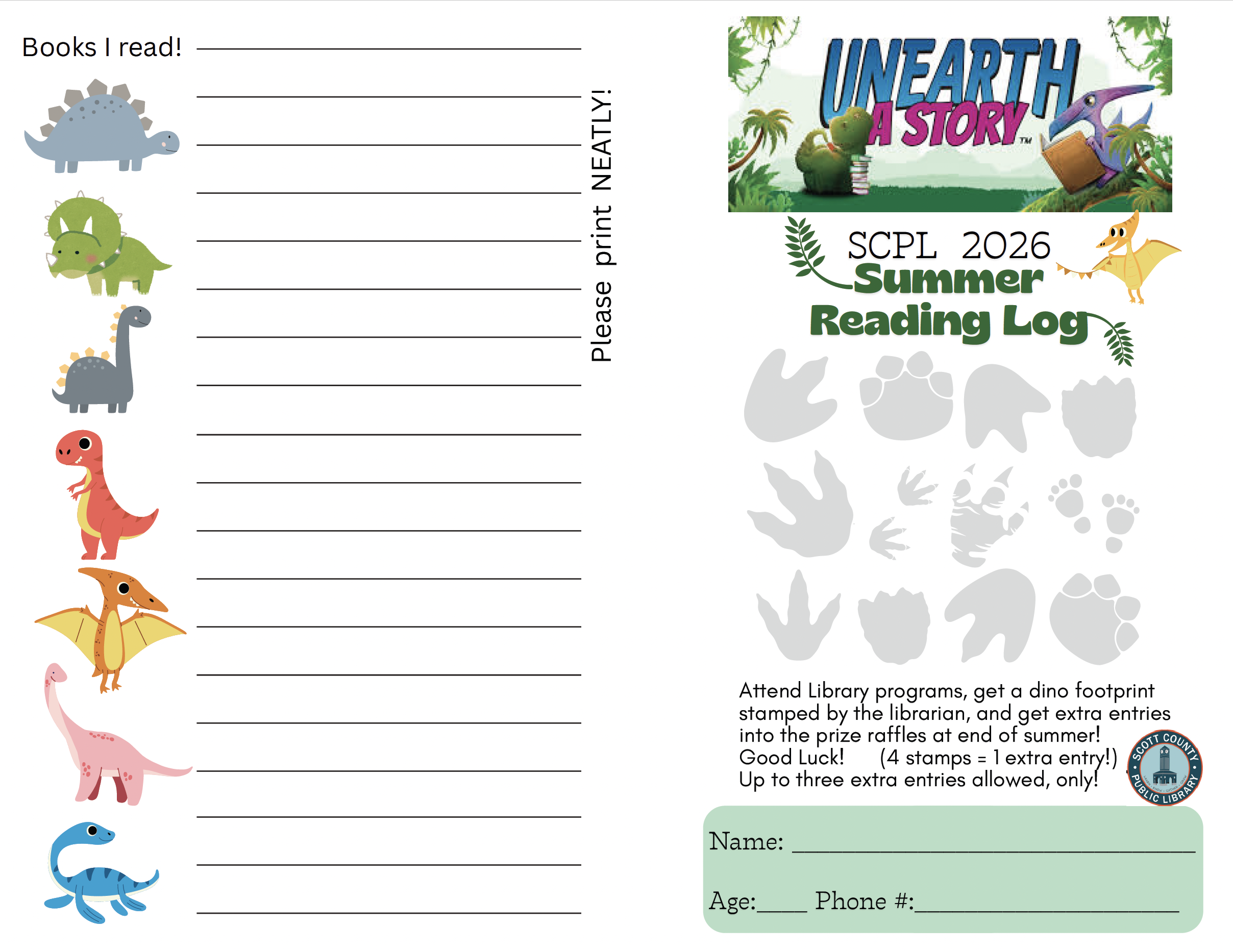 reading log
