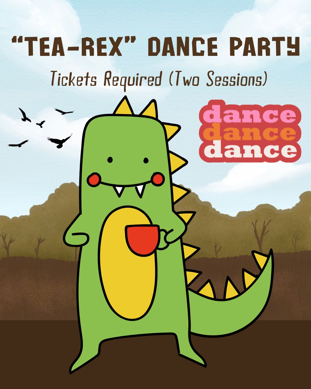 Dinosaur "Tea-Rex" Dance Party