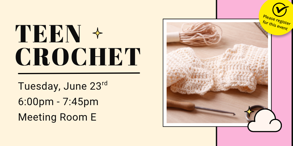 Teen Crochet (Ages 12-18)
