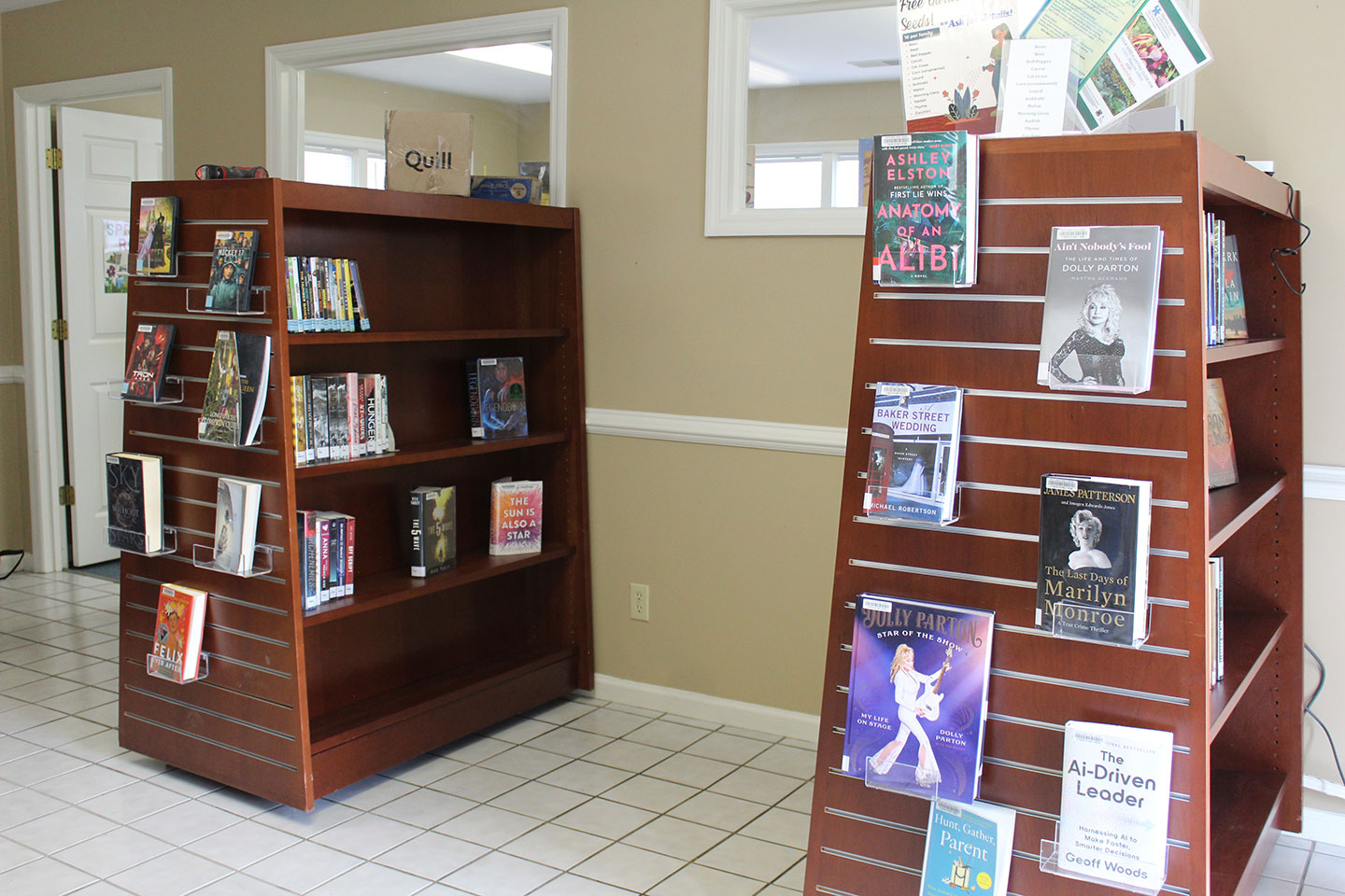 book shelves