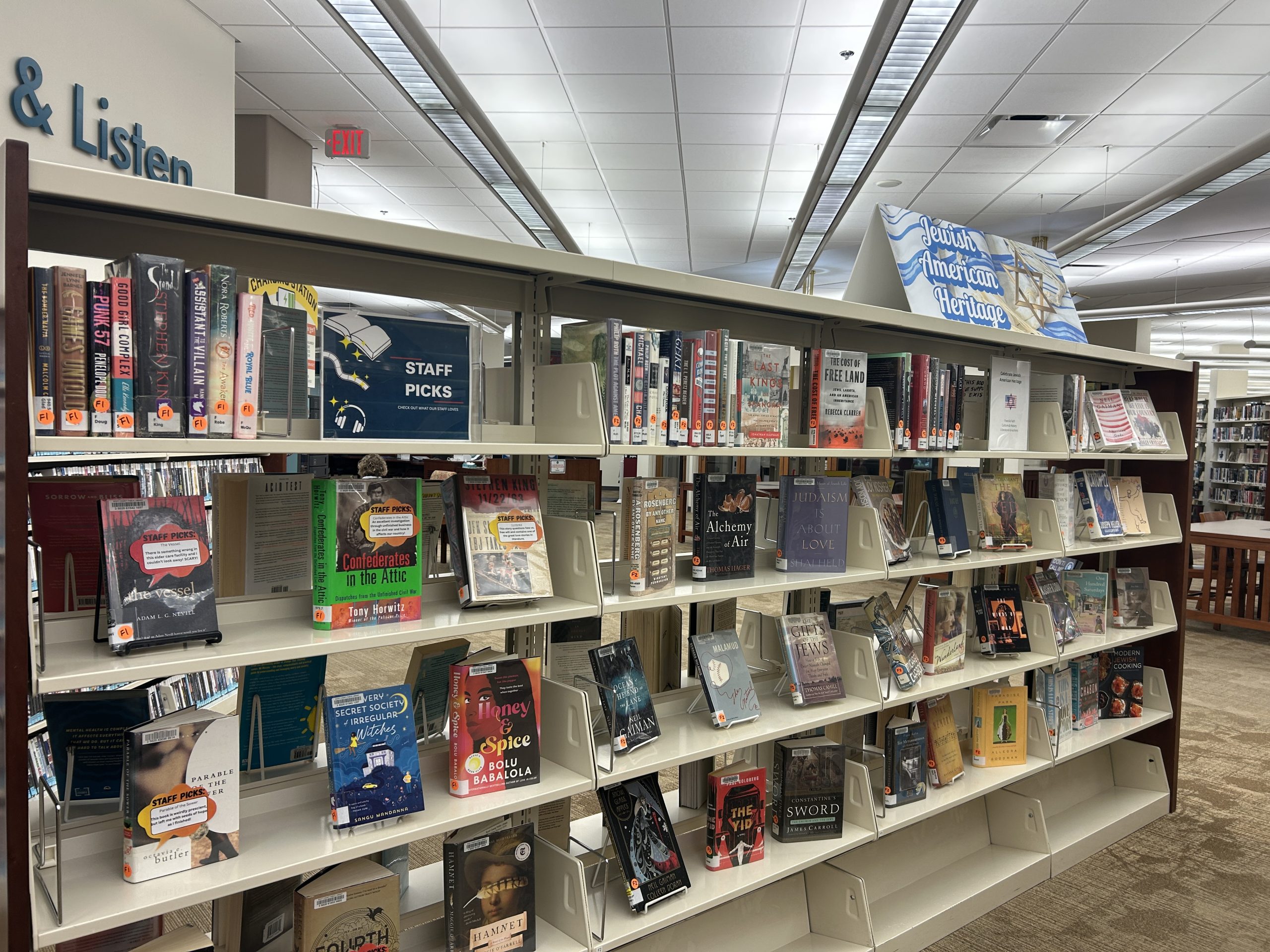Jewish American book shelf