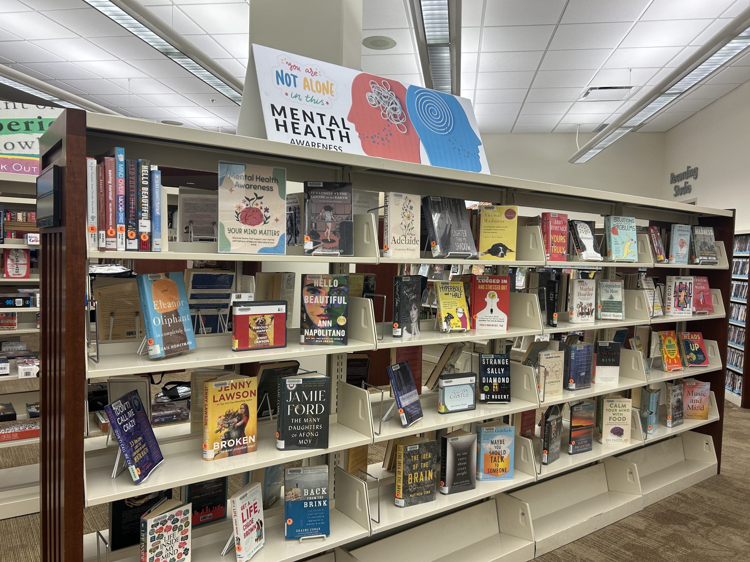 Mental Health book display