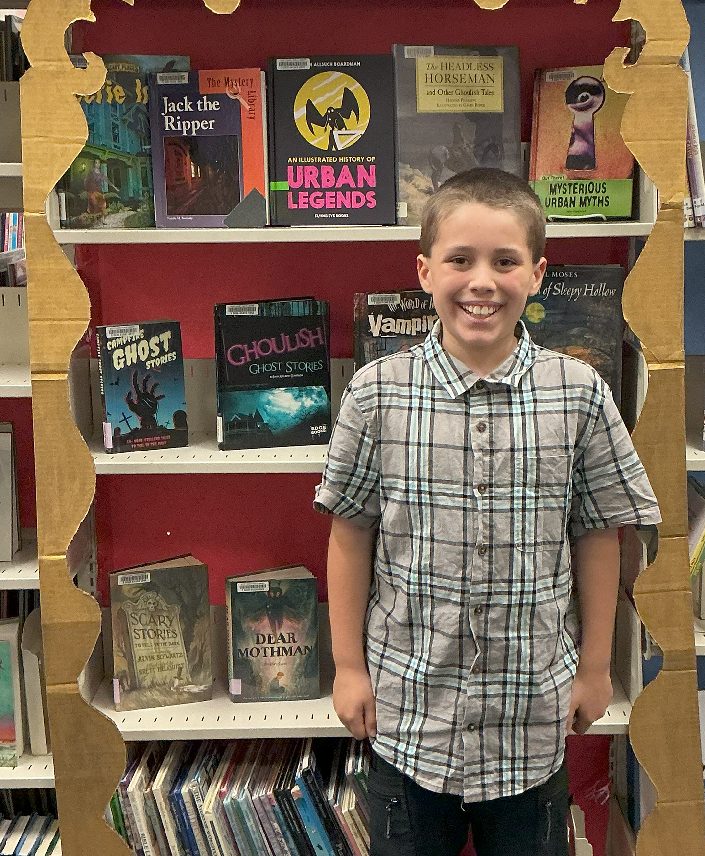 James is our kid librarian of the week