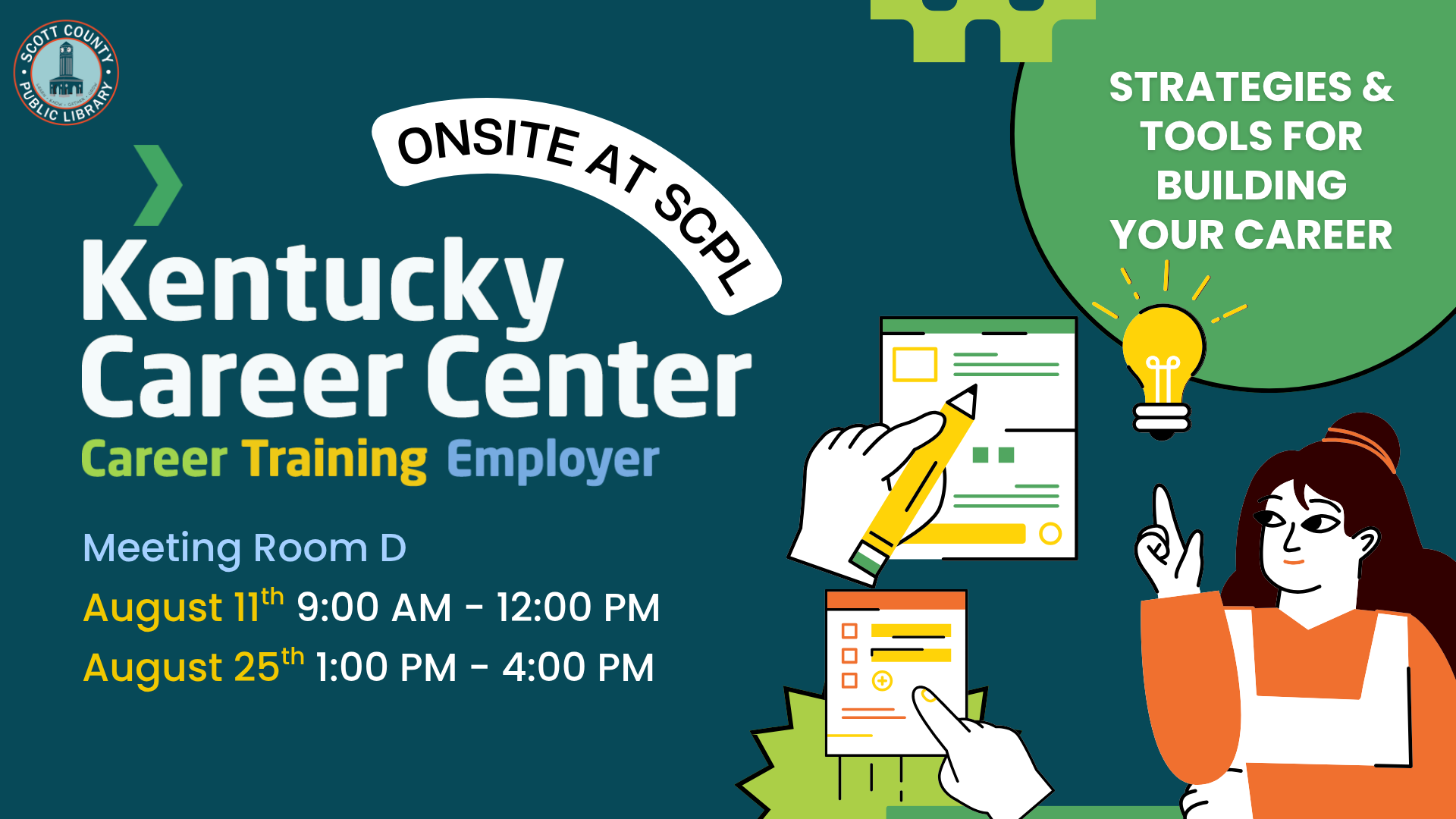 Kentucky Career Center Onsite at the library