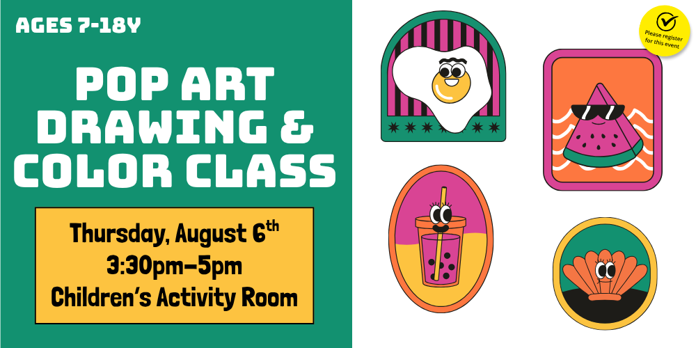 Pop Art Drawing & Color Class