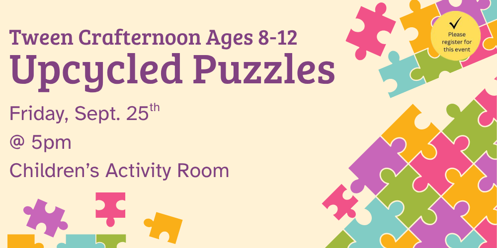 Tween Crafternoon: Upcycled Puzzles
