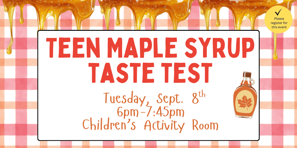 Teen Maple Syrup Taste Test