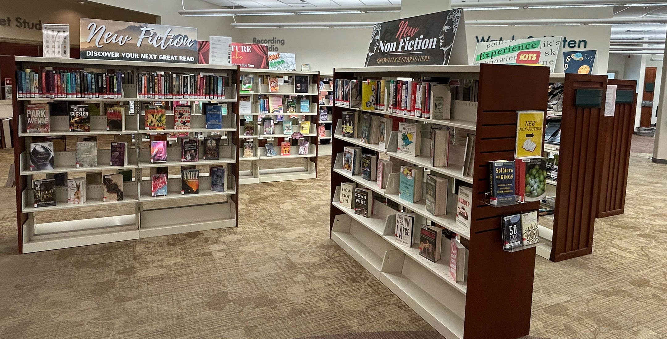 Marketplace book shelves