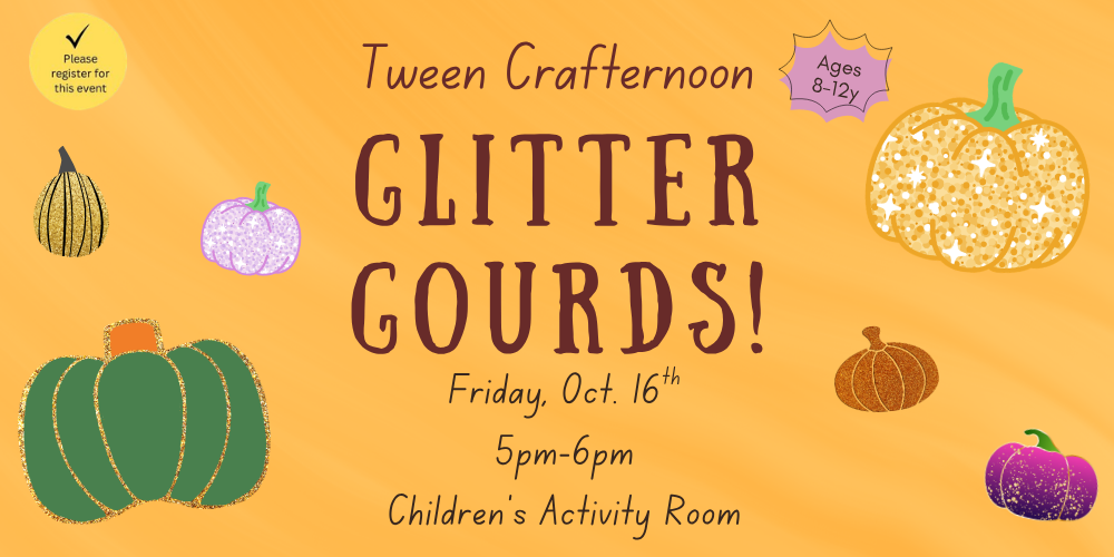 Tween Crafternoon: Glitter Gourds!