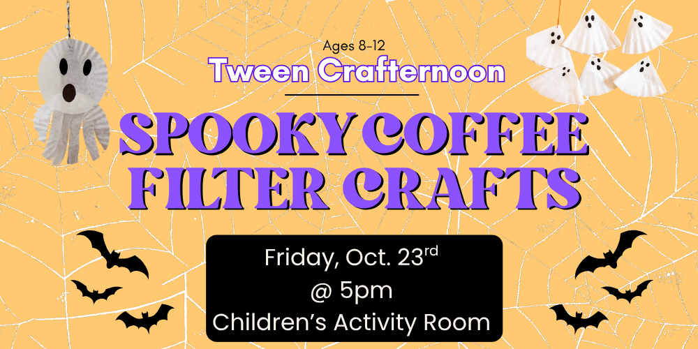 Tween Crafternoon: Spooky Coffee Filter Crafts