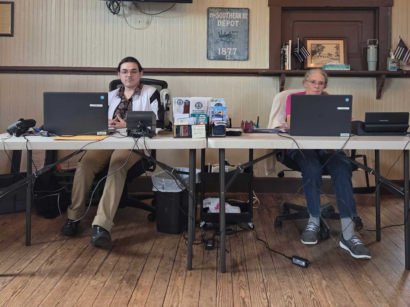 library staff at Sadieville library