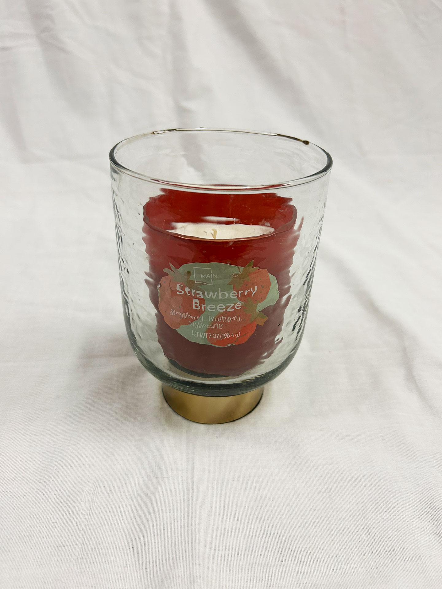 Candle and holder