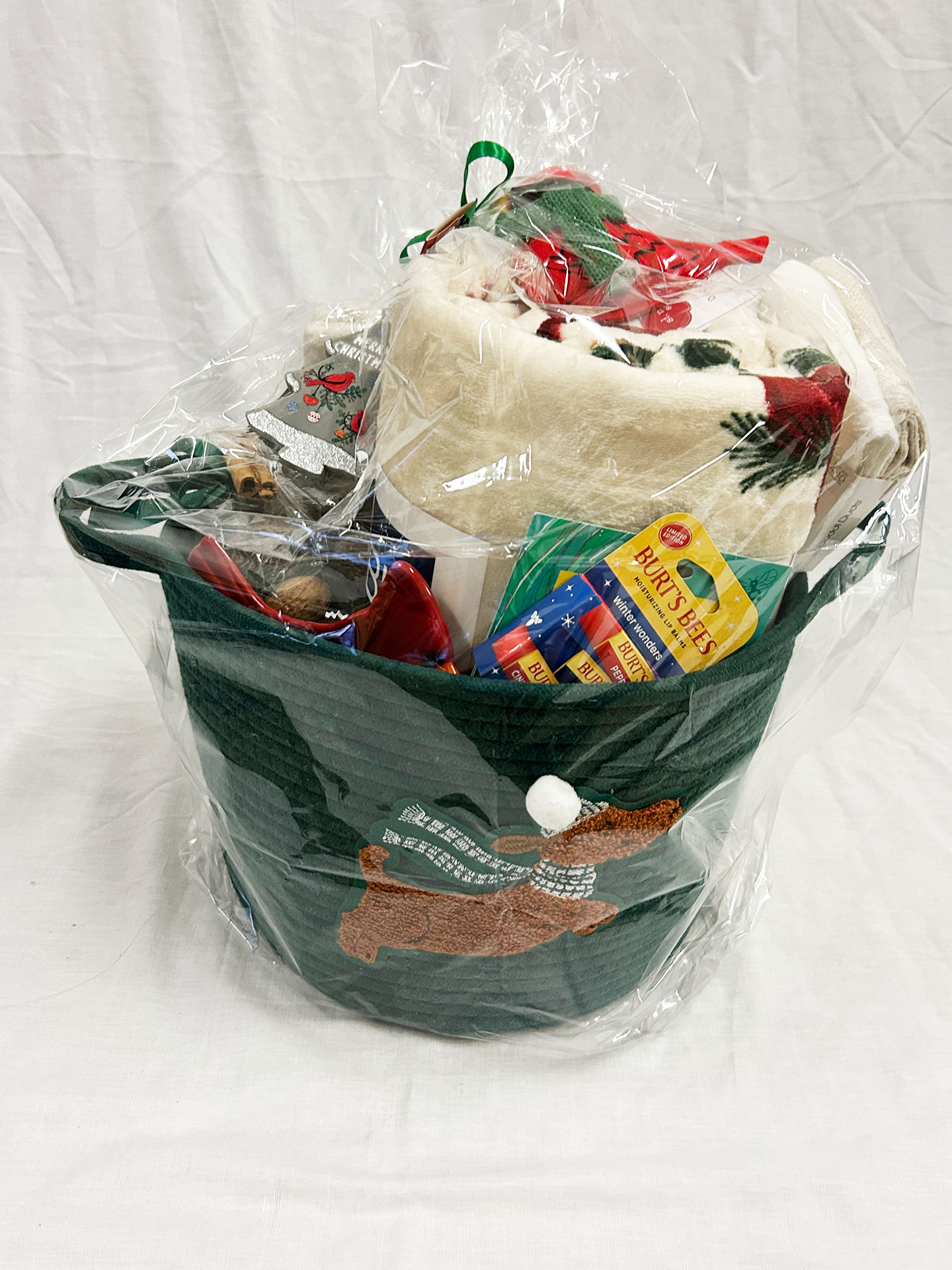 Green gift basket